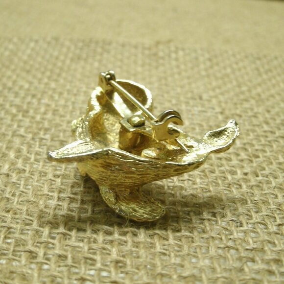 Vintage Goldtone Walrus Pin Brooch - Picture 7 of 14